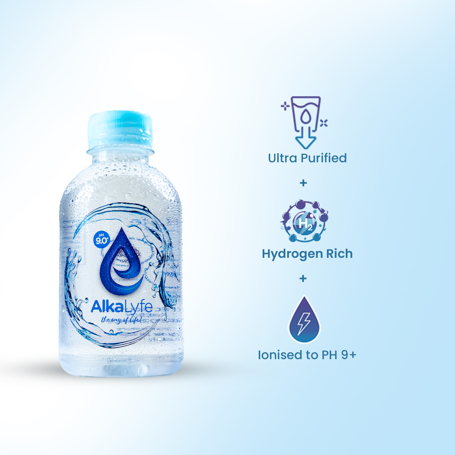 alkalyfe 250ml water bottle